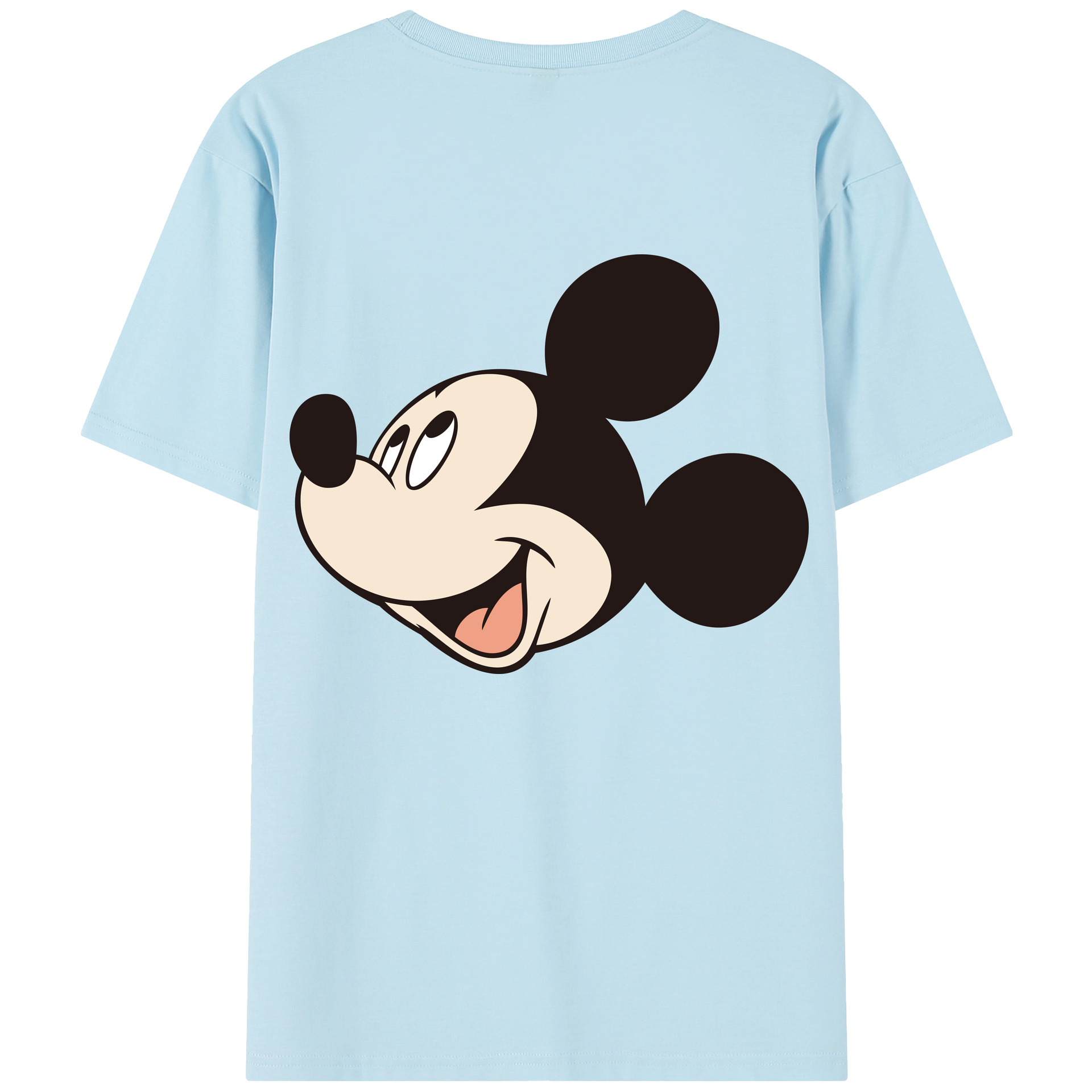 （画像用） ミッキーマウス Mickey Mouse 綿100％半袖Tシャツ（背面プリント）